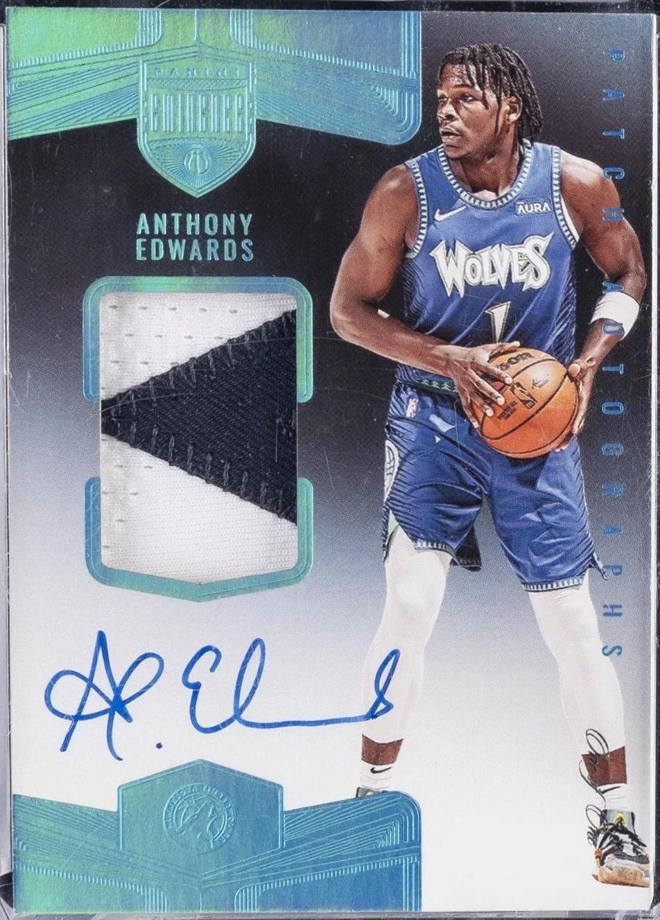 Anthony Edwards #PAU-AED Basketball Cards 2021 Panini Eminence Patch Autographs