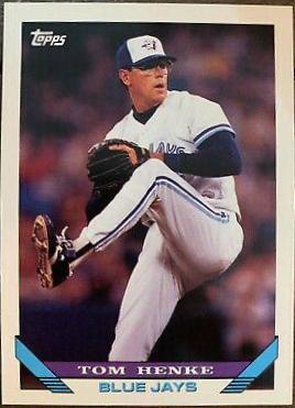 Tom Henke #376 Baseball Cards 1993 Topps