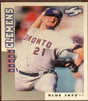 Roger Clemens #8 Baseball Cards 1998 Score Rookie Traded