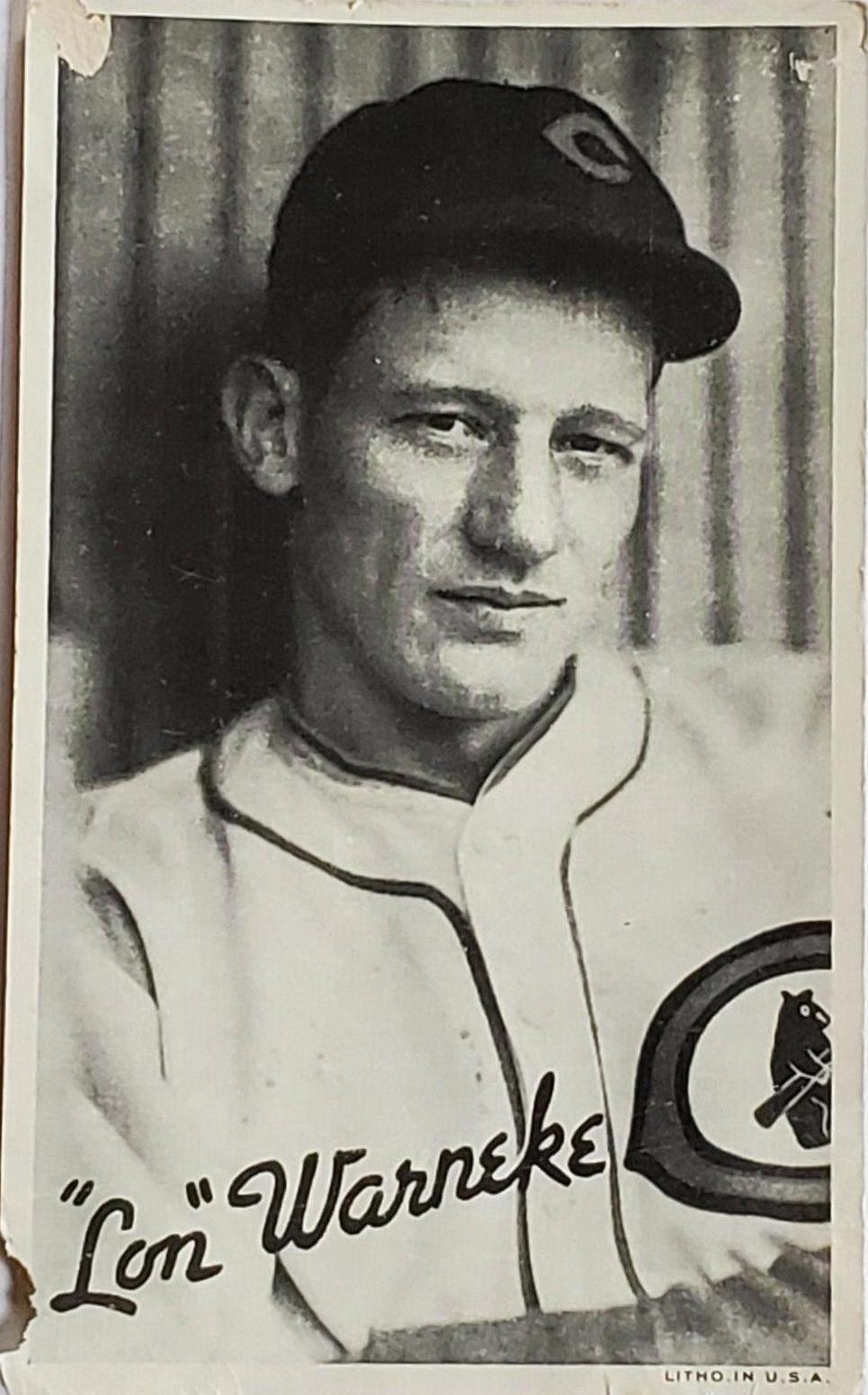 'Lon' Warneke Baseball Cards 1936 Goudey Premiums