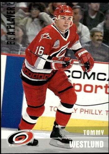 Tommy Westlund #345 Hockey Cards 1996 Pinnacle Be a Player