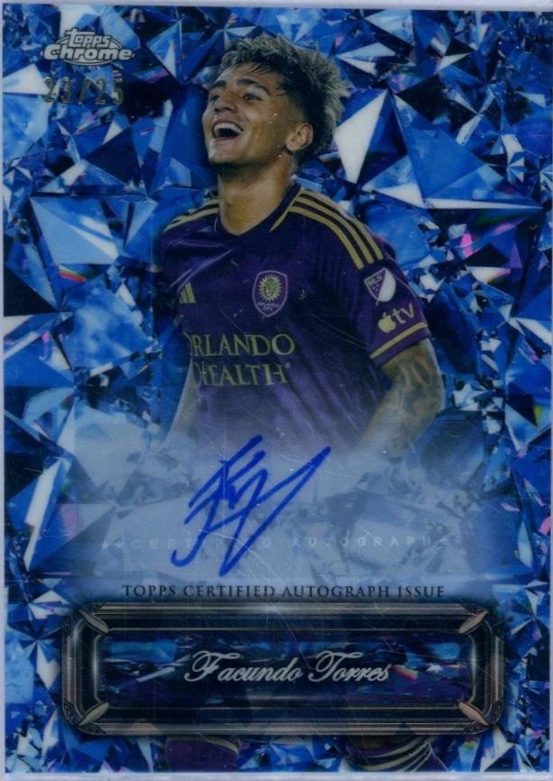 Facundo Torres #SS-FT Soccer Cards 2024 Topps Chrome Sapphire MLS Selections Autograph