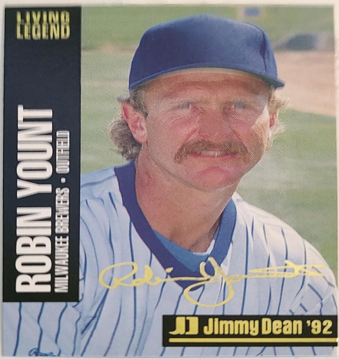 Robin Yount #4 Baseball Cards 1992 Jimmy Dean Living Legends