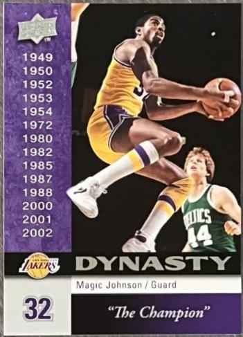 Magic Johnson #LAL-15 Basketball Cards 2008 Upper Deck Lakers Dynasty