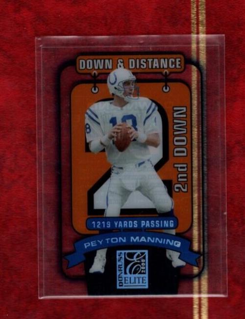 Peyton Manning #DD-4D2 2000 Panini Donruss Elite Down And Distance Football
