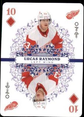 Lucas Raymond #10 Hockey Cards 2022 O Pee Chee Playing Cards