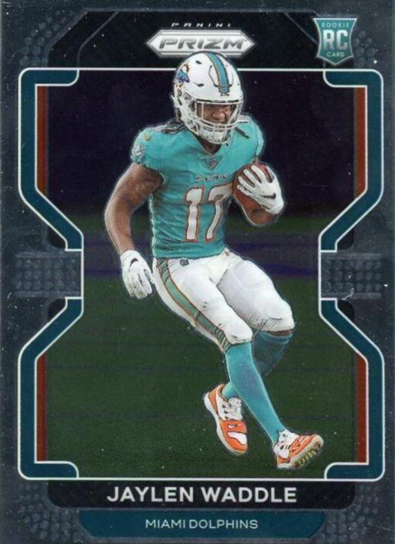Jaylen Waddle #338 Football Cards 2021 Panini Prizm