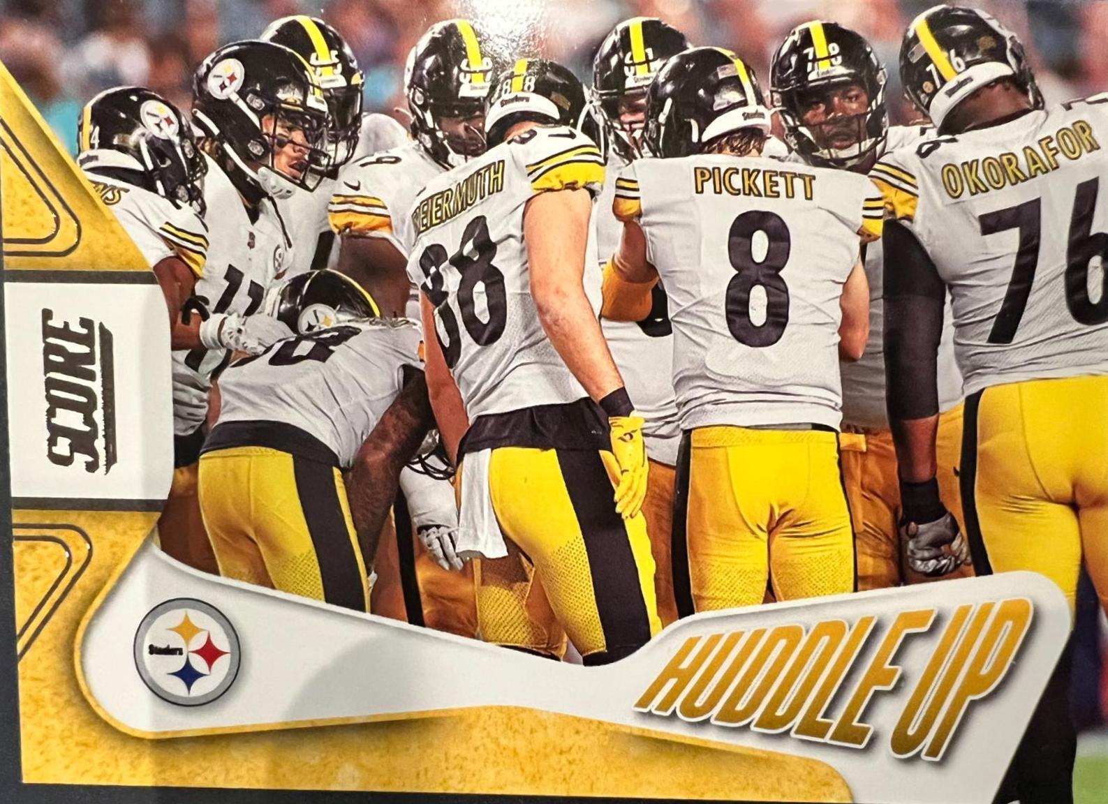 Pittsburgh Steelers #9 Football Cards 2022 Panini Score Huddle Up