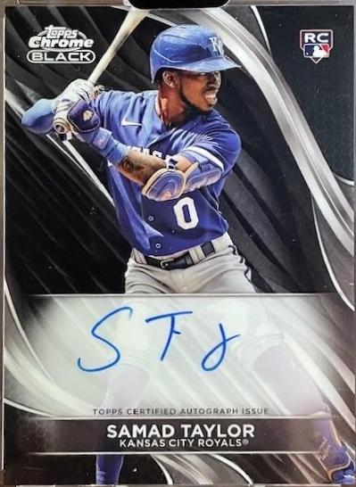 Samad Taylor #CBA-ST Baseball Cards 2024 Topps Chrome Black Autograph