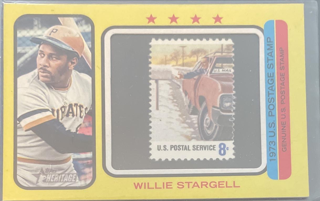 Willie Stargell #73PS-WS Baseball Cards 2022 Topps Heritage 1973 U.S. Postage Stamp Relics