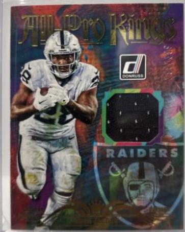 Josh Jacobs #JK-2 Football Cards 2023 Panini Donruss Jersey Kings