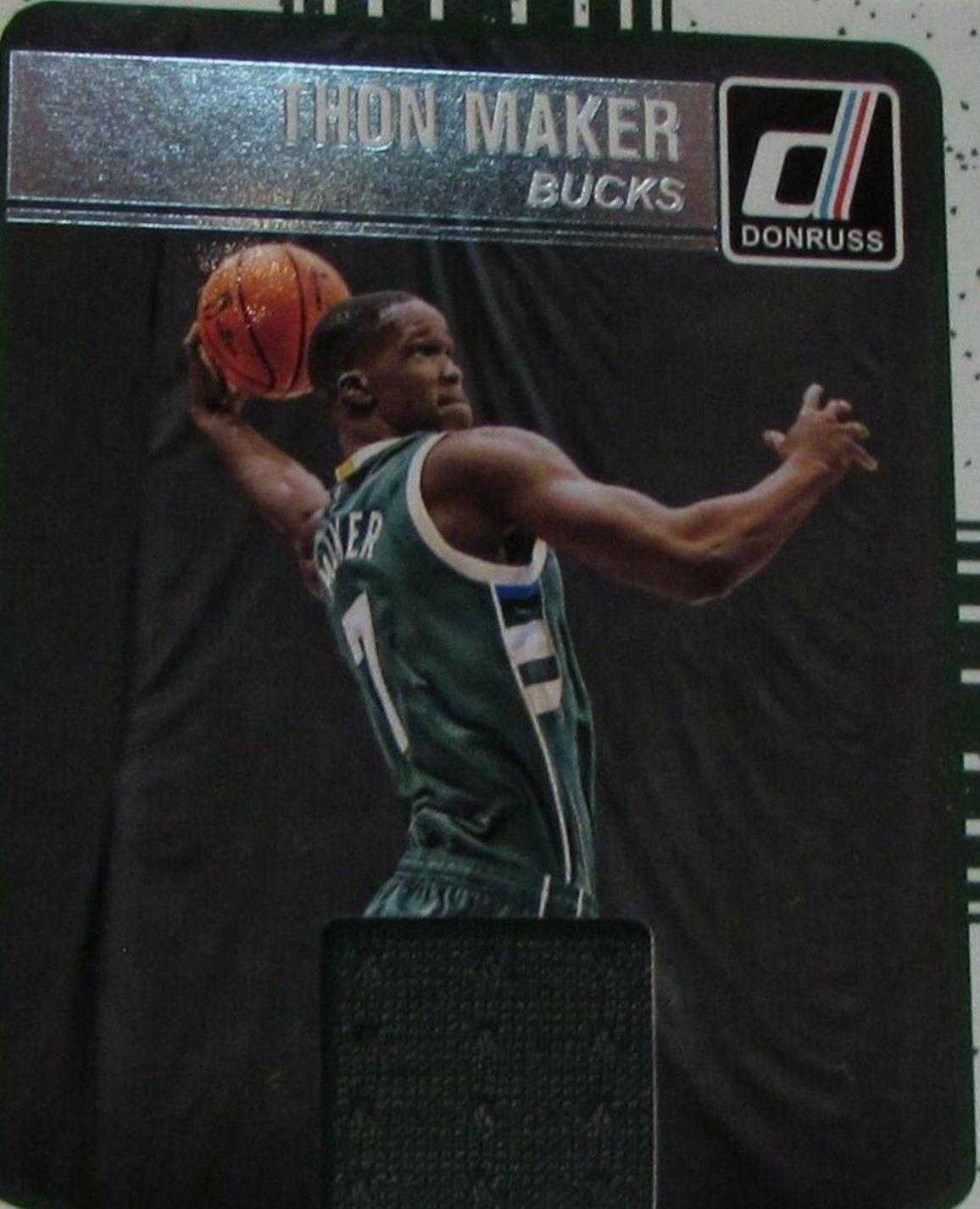 Thon Maker #70 Basketball Cards 2016 Panini Donruss Rookie Jersey
