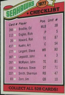 Seahawks Checklist