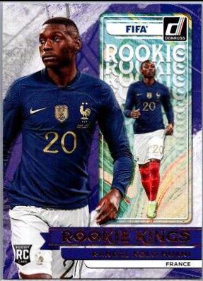 Randal Kolo Muani #8 Soccer Cards 2022 Panini Donruss Rookie Kings