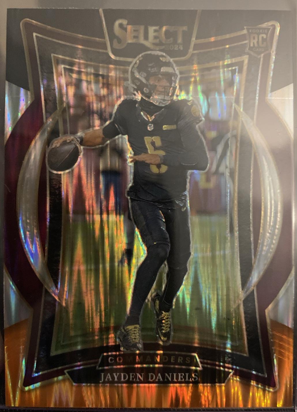 Jayden Daniels [Black Orange Prizm Shock] #26 Prices | 2024 Panini