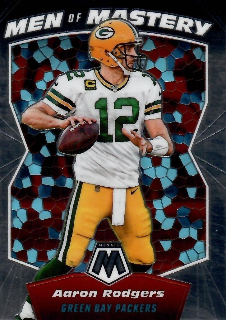 Aaron Rodgers #MM14 Football Cards 2020 Panini Mosaic Men of Mastery