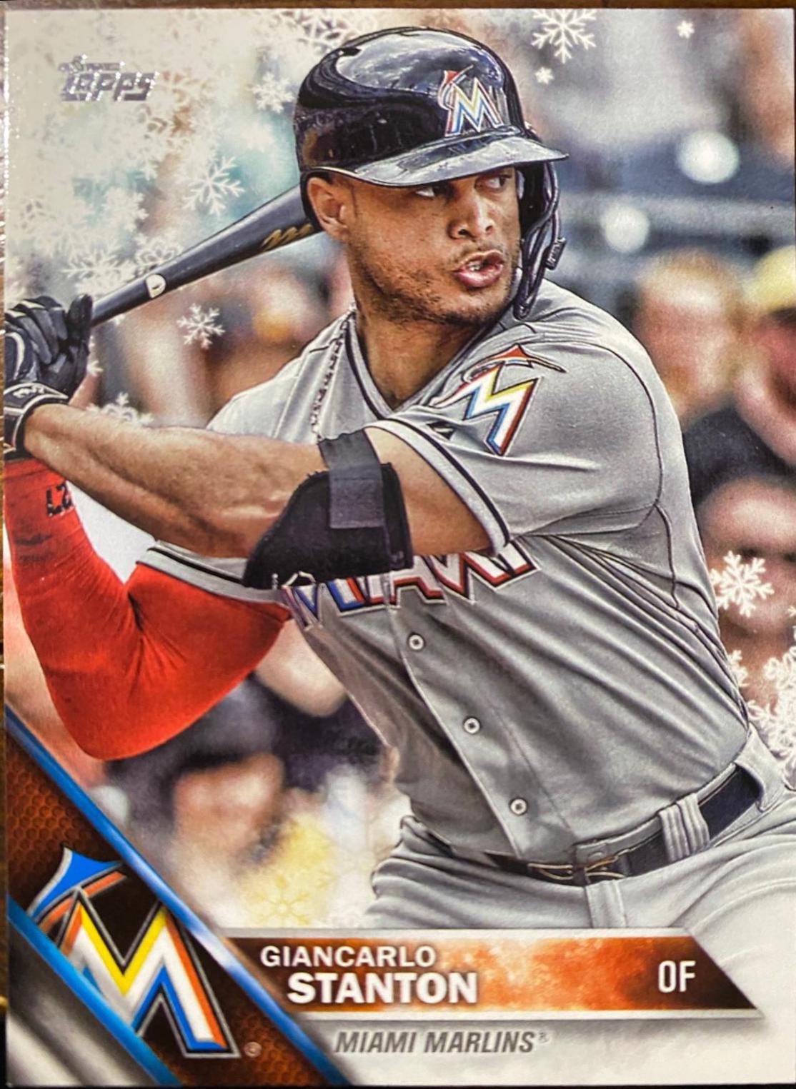 Giancarlo Stanton #HMW64 2016 Topps Holiday Baseball