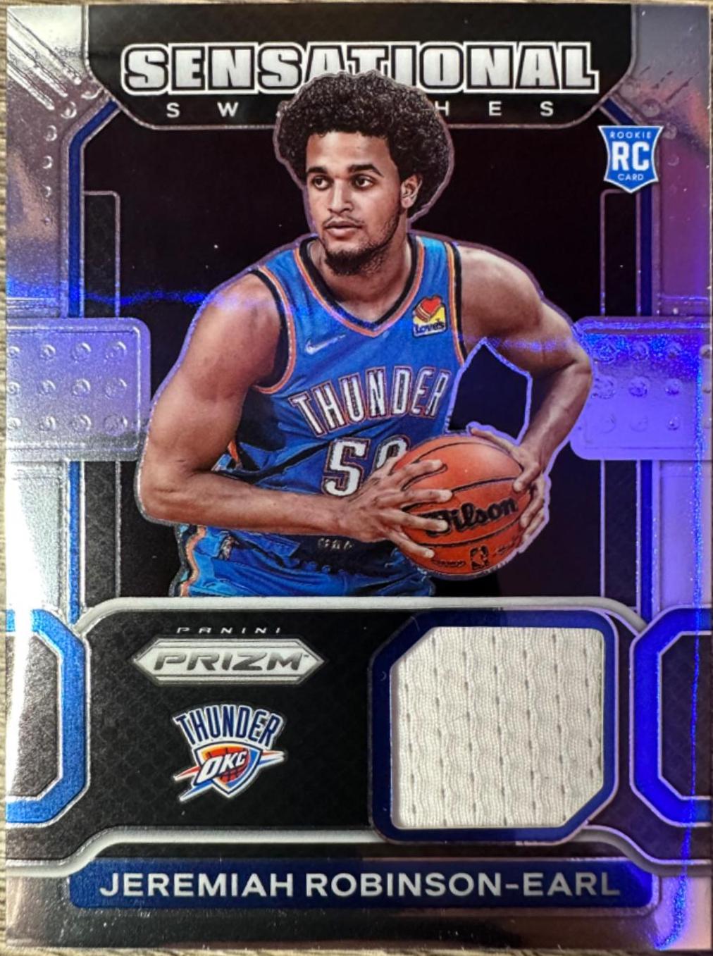 Jeremiah Robinson Earl #SW-JRE Basketball Cards 2021 Panini Prizm Sensational Swatches