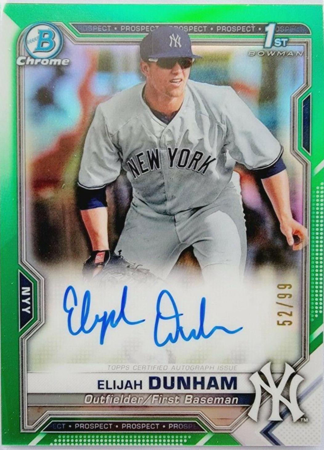 Elijah Dunham [Green Refractor] #CPA-ED