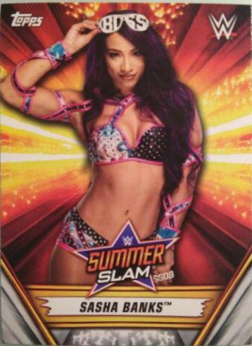 Sasha Banks #27 Wrestling Cards 2019 Topps WWE SummerSlam