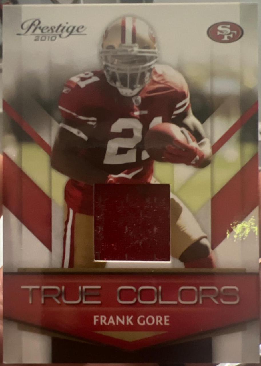 Frank Gore #7 Football Cards 2010 Panini Prestige True Colors