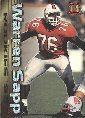 WARREN SAPP #14 Football Cards 1995 Pacific Rookies