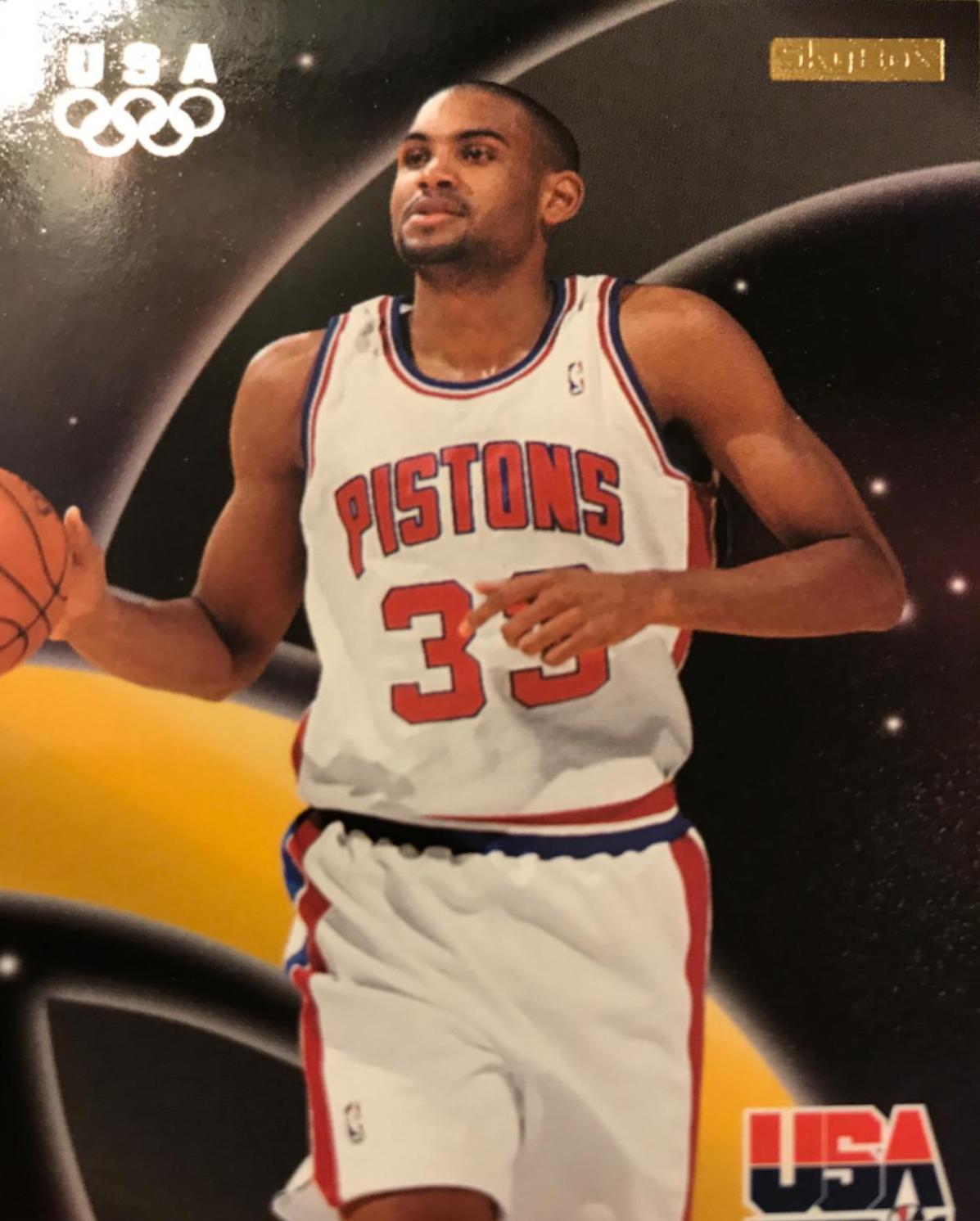 Grant Hill #42 Basketball Cards 1996 Skybox USA Basketball