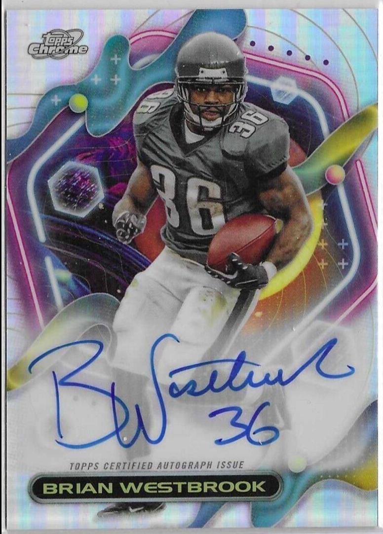Brian Westbrook #CCA-BW Football Cards 2024 Topps Cosmic Chrome Autograph