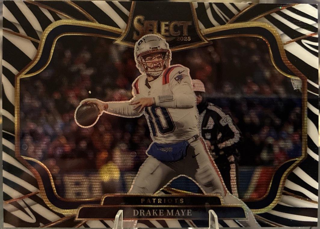 Drake Maye [Zebra Prizm] #480 Prices | 2025 Panini Select | Football Cards