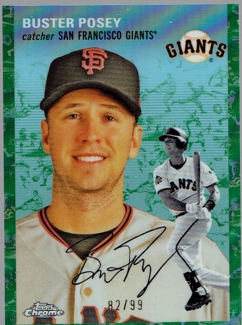 Buster Posey [White Green Refractor] #456