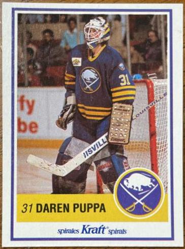 Daren Puppa #43 Hockey Cards 1990 Kraft