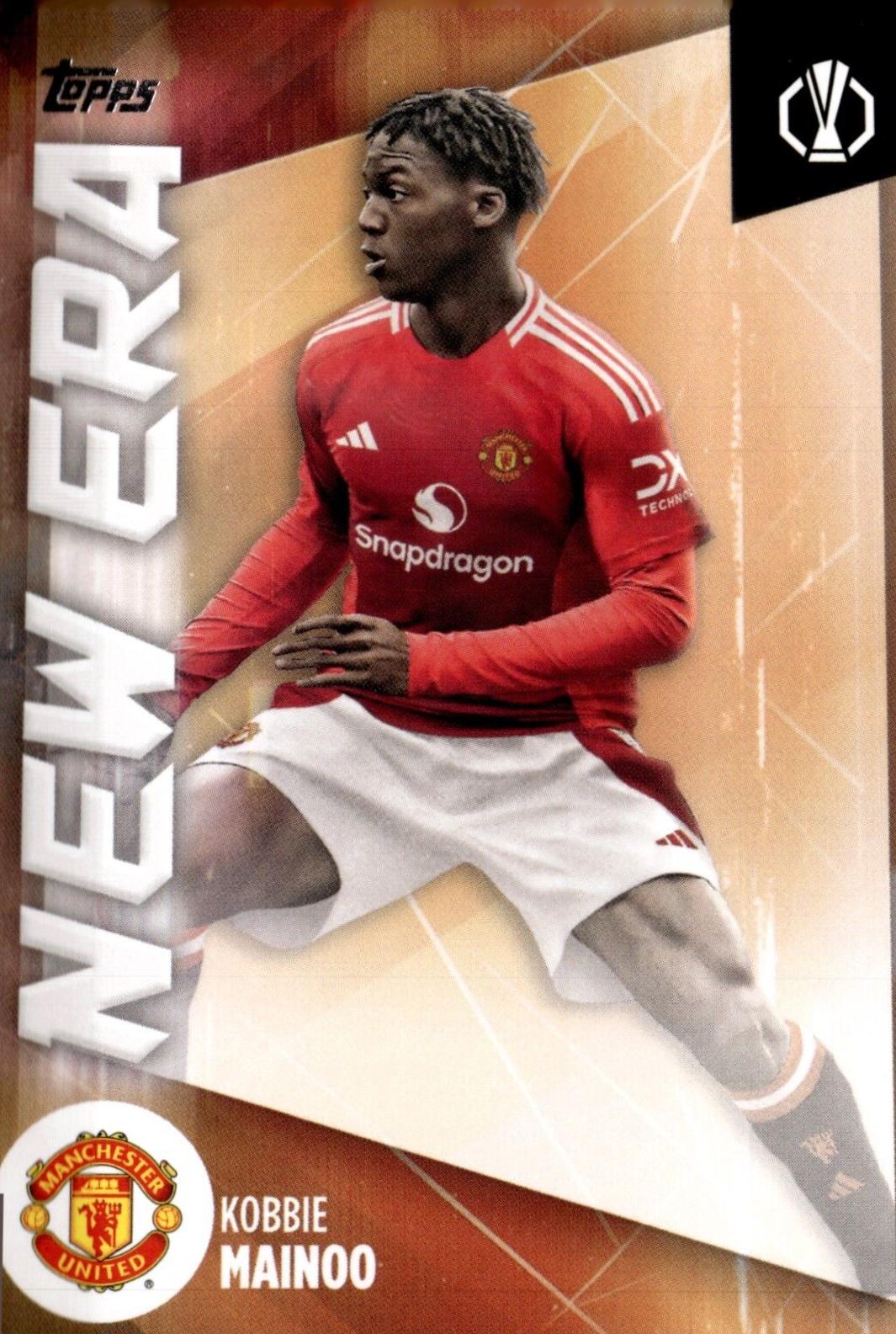 Kobbie Mainoo #NE-18 Soccer Cards 2024 Topps UEFA New Era