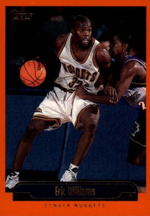 Eric Williams #16 Basketball Cards 1999 Topps