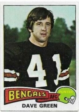 Dave Green #394 Football Cards 1975 Topps