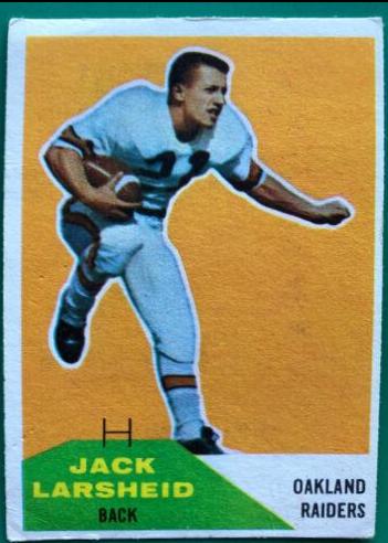 Jack Larsheid #41 Football Cards 1960 Fleer