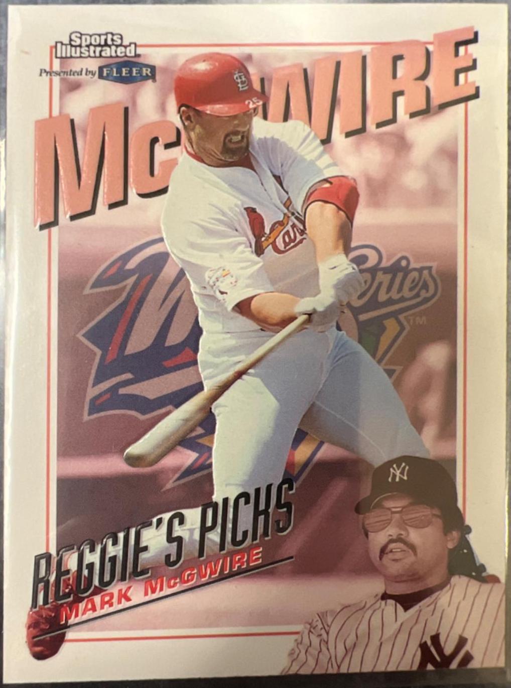 Mark McGwire #13-RP Baseball Cards 1998 Sports Illustrated World Series Fever Reggie's Picks