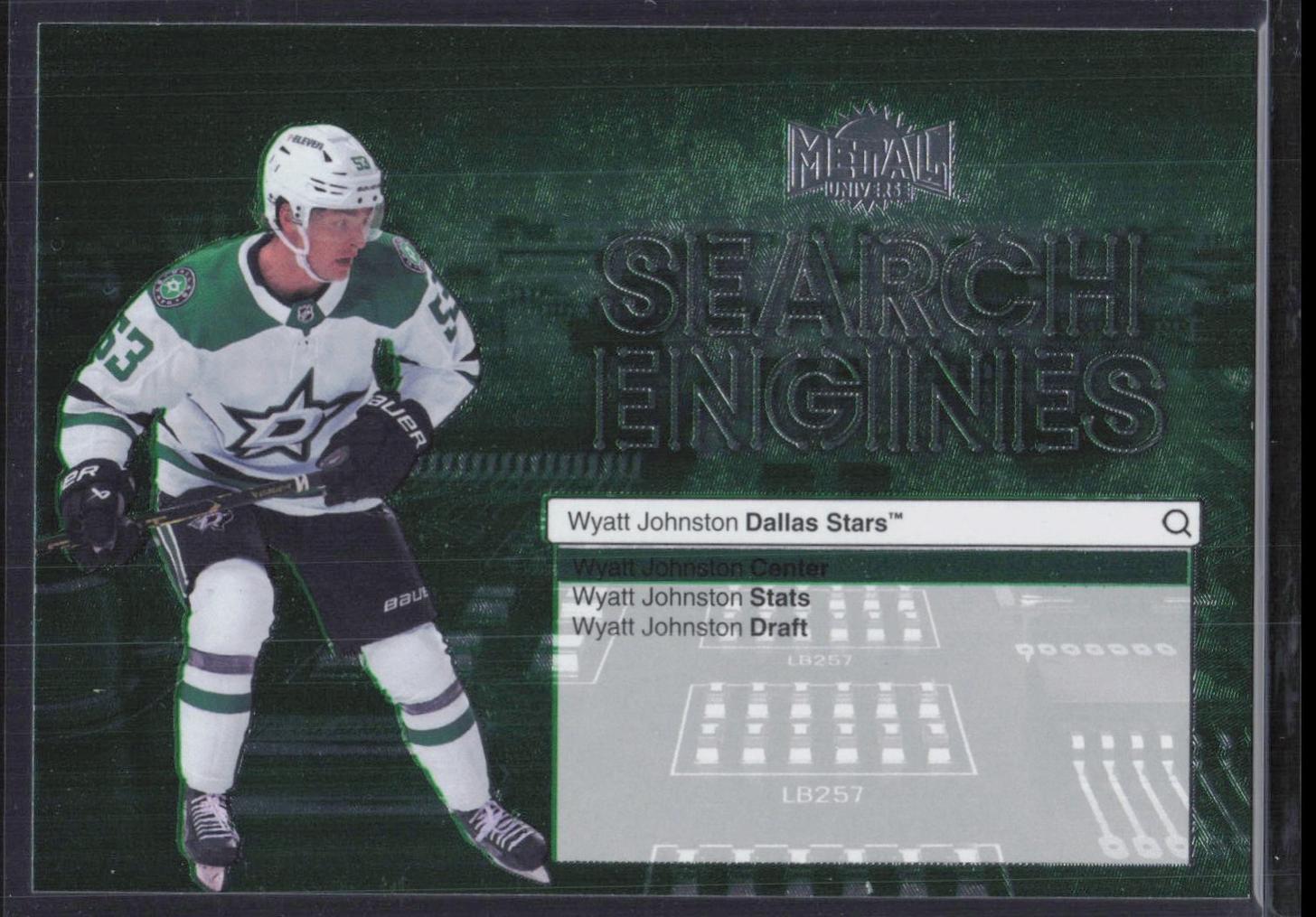 Wyatt Johnston #ST-1 Hockey Cards 2024 SkyBox Metal Universe Search Engines