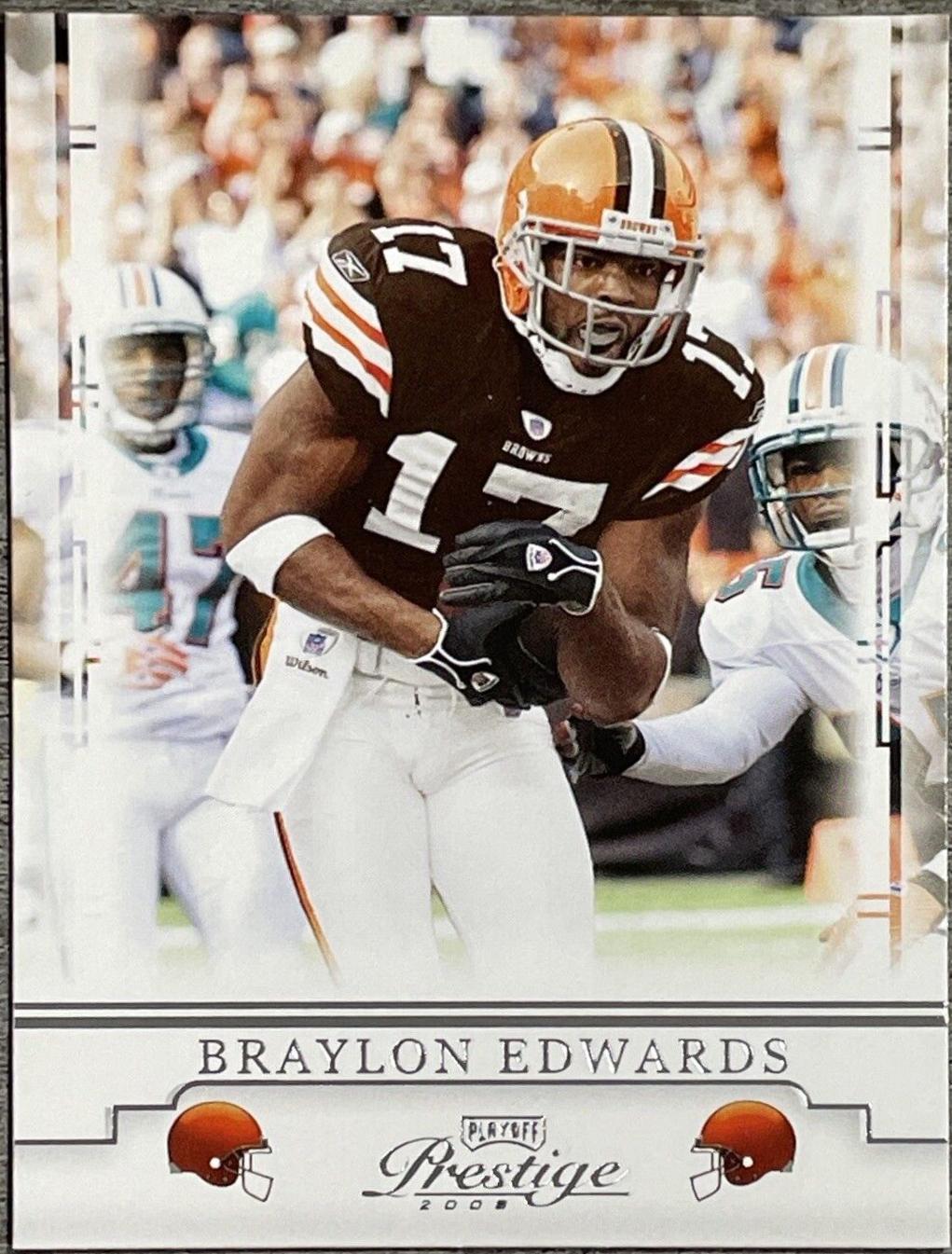 Braylon Edwards #25 Football Cards 2008 Playoff Prestige