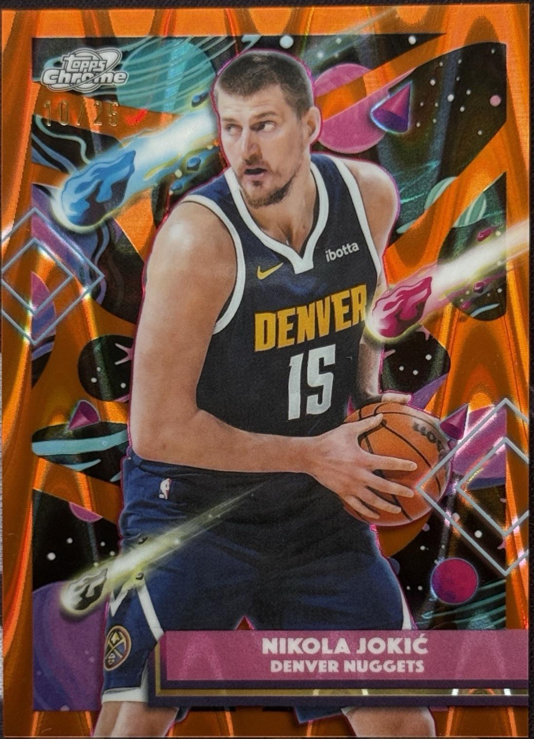 Nikola Jokic [Orange Galactic Refractor] #95