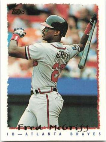 Fred McGriff #355 Baseball Cards 1995 Topps