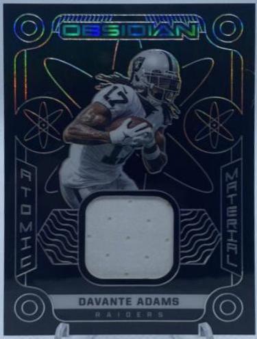 Davante Adams #AM-DAD Football Cards 2022 Panini Obsidian Atomic Material