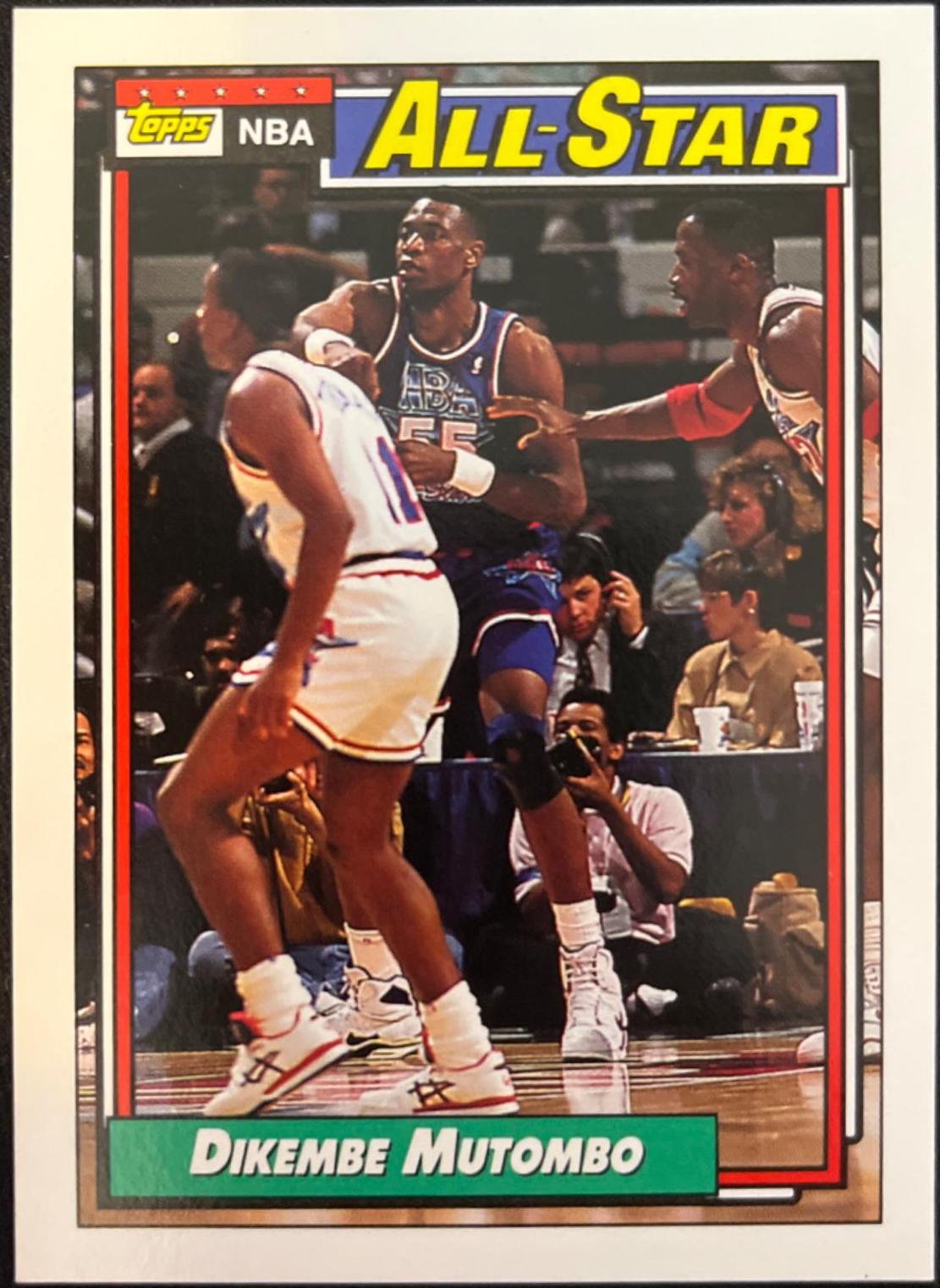 Dikembe Mutombo All-Star #110 Basketball Cards 1992 Topps