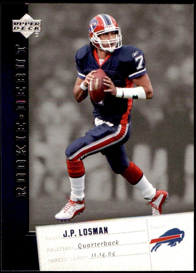J.P. Losman #12 Football Cards 2006 Upper Deck Rookie Debut