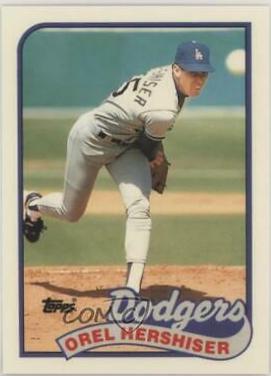 Orel Hershiser #550 Baseball Cards 1989 Topps Tiffany