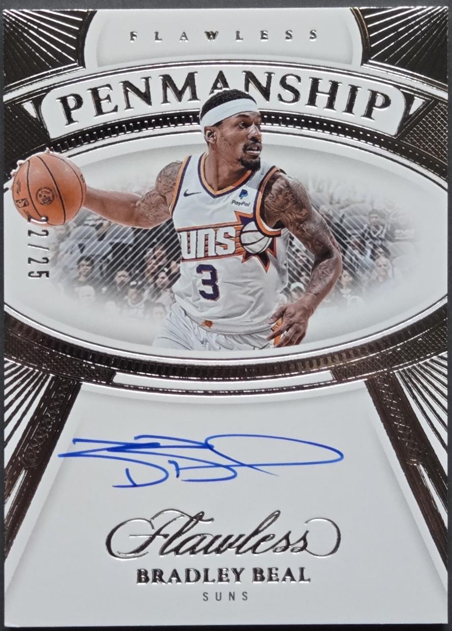 Bradley Beal #5 Basketball Cards 2023 Panini Flawless Penmanship