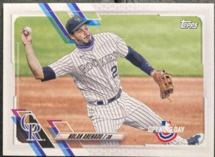 Nolan Arenado #7 Baseball Cards 2021 Topps Opening Day