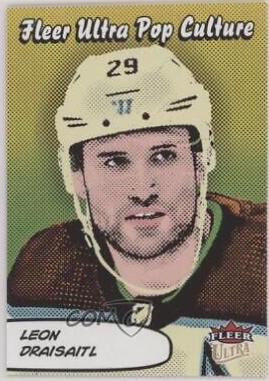 Leon Draisaitl #PC-20 Hockey Cards 2021 Ultra Pop Culture