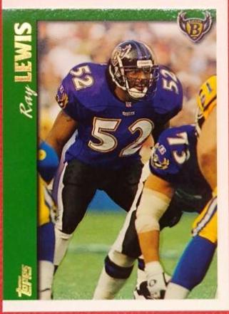 Ray Lewis #239 Football Cards 1997 Topps