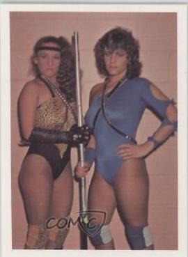 Kat Leroux w/ Linda Dallas #20 Wrestling Cards 1988 Wonderama NWA