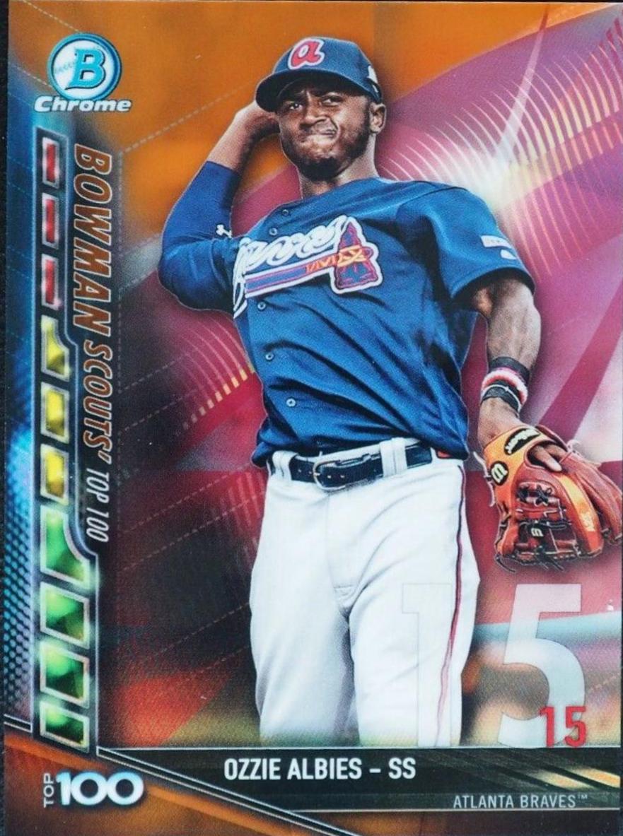 Ozzie Albies [Orange Refractor] #BTP-15